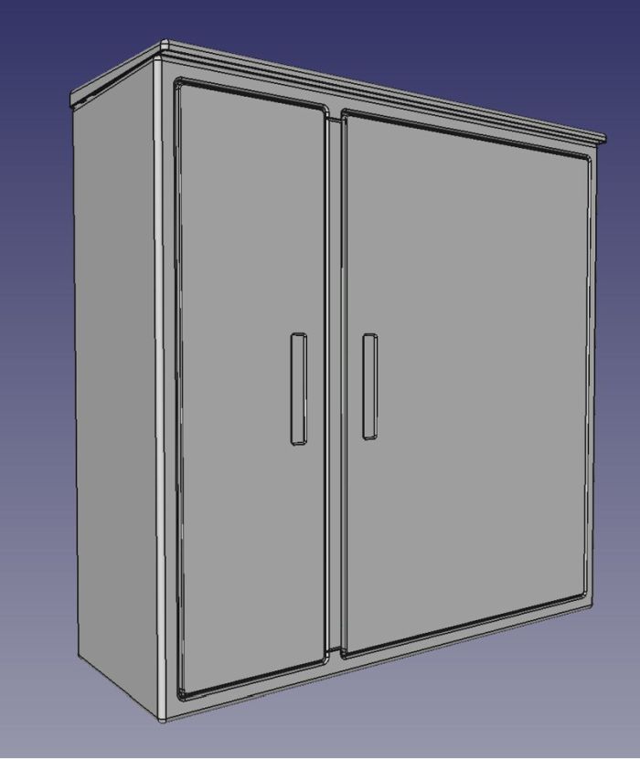 Wetterschutz-Schrank CAD